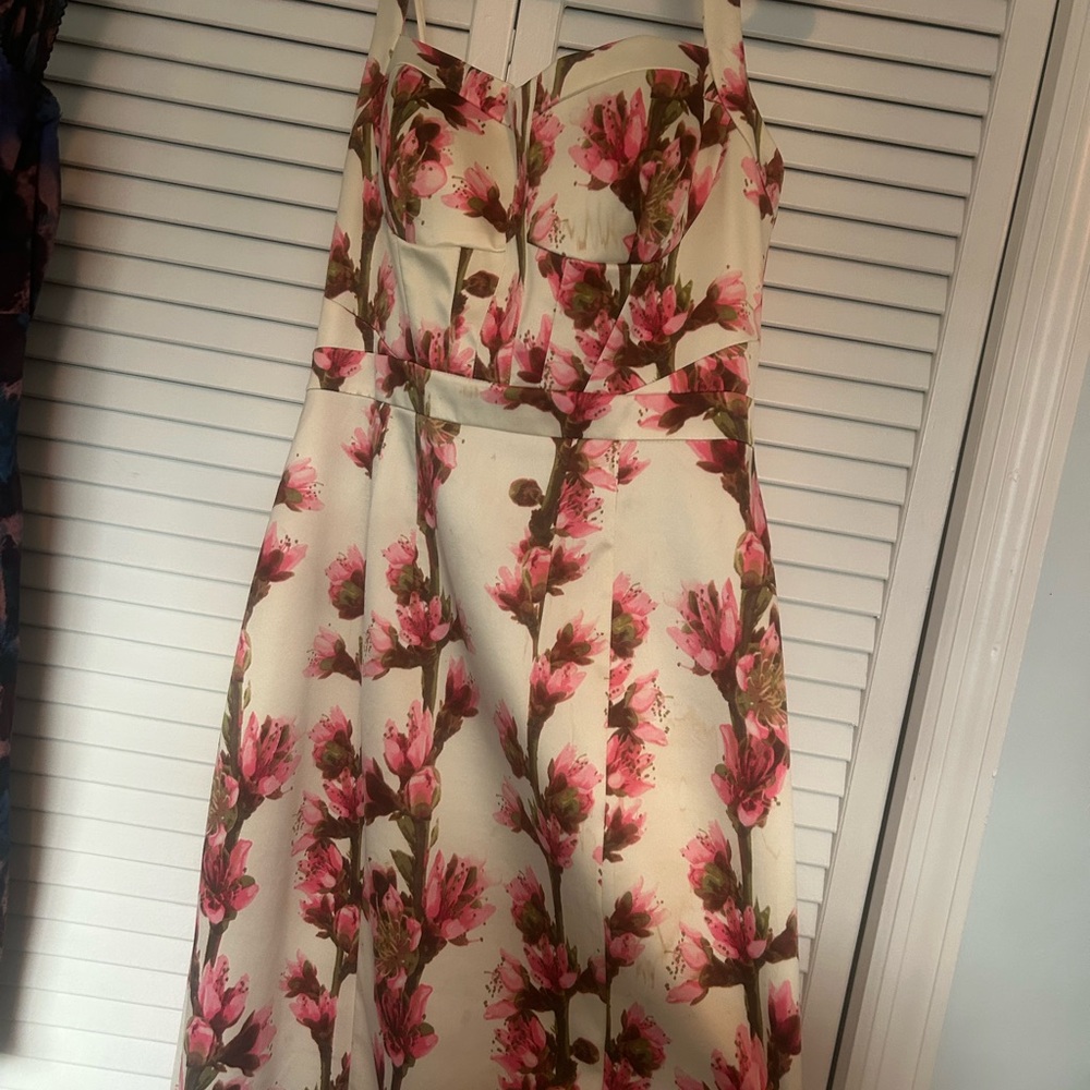 Jessica Simpson Cream and Pink Floral Dress